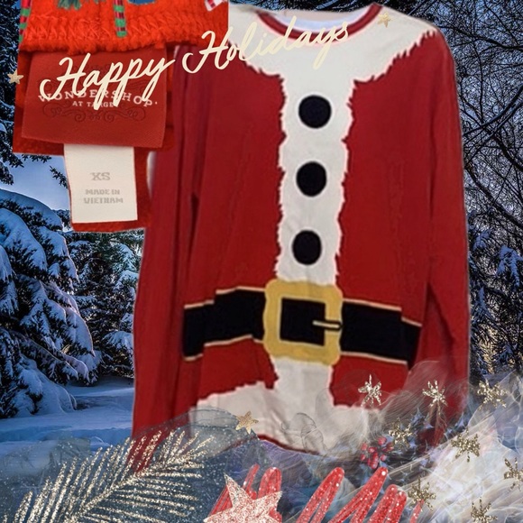 ◼️ Fleece Santa Clause Outfit • Women XS • Youth XL - Picture 6 of 7